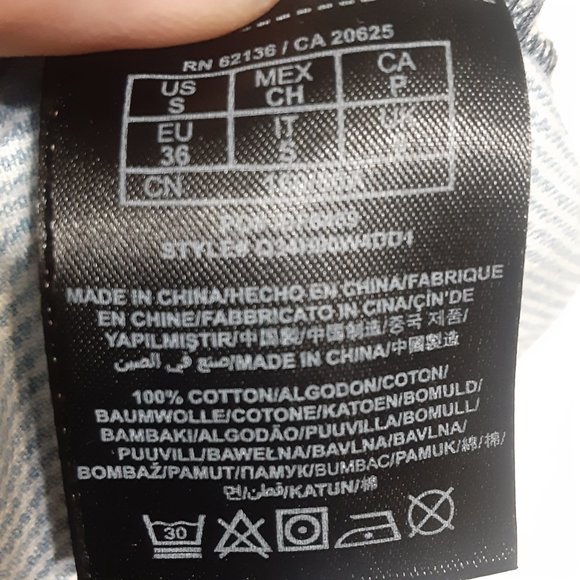 Guess Women's Western Pearl Snap Button Long Sleeve Button Up Shirt Size S - Picture 6 of 7